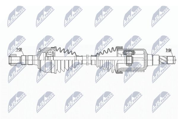 Antriebswelle NTY NPW-DW-037 FüR Chevrolet Orlando J309 LPG-image