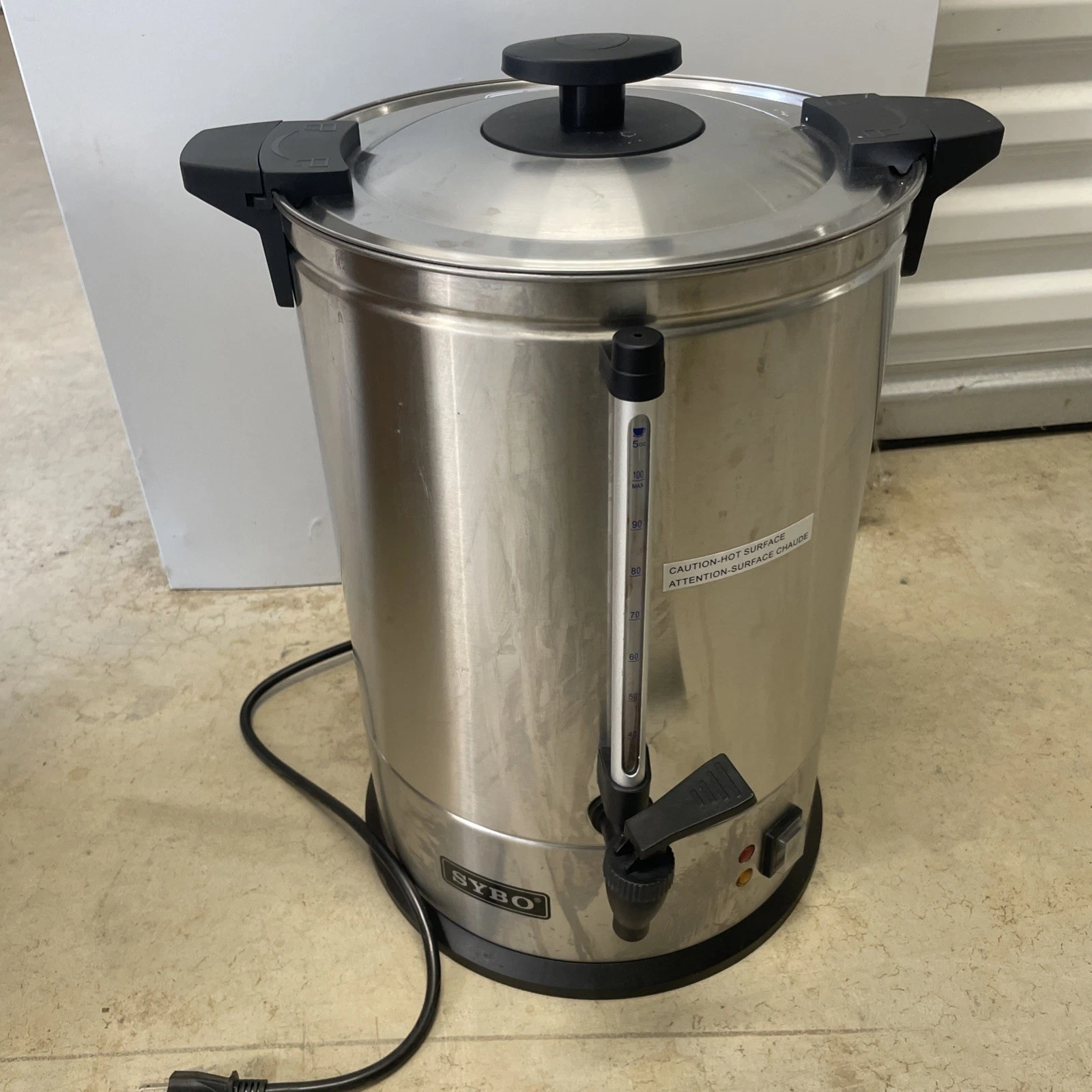 SYBO SR-CP-100B Commercial Grade Stainless Steel Percolate Coffee Maker 100 cup
