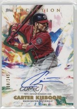 2020 Topps Inception Rookies & Emerging Stars 8/245 Carter Kieboom Auto 13iq