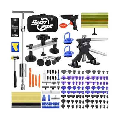 Super PDR Car Dent Puller Kit, 169PCS Paintless Dent Removal Kit, Hail Dent R...