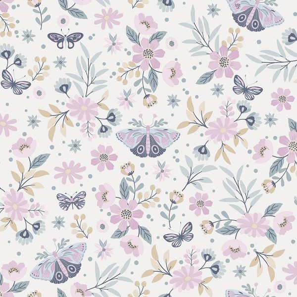 Muriva My Kingdom M58103 Vliestapete Blumenwiese Kinderzimmer Tapete Waschbar-image