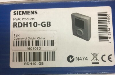 Siemens RDH10 -GB festverdrahtetes Raumthermostat geprüft nagelneu