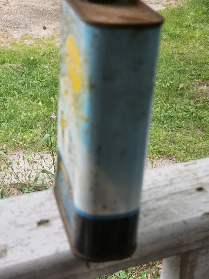 Lata publicitaria de combustible vintage Cox Glow ¿Alrededor del 80%?? Una pinta completa de nitro de EE. UU. Foto 2 de 4