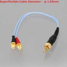 3.5mm Locking Male to /- 2x Microdot Female Cable Microphone Amplifier Pre-Amp