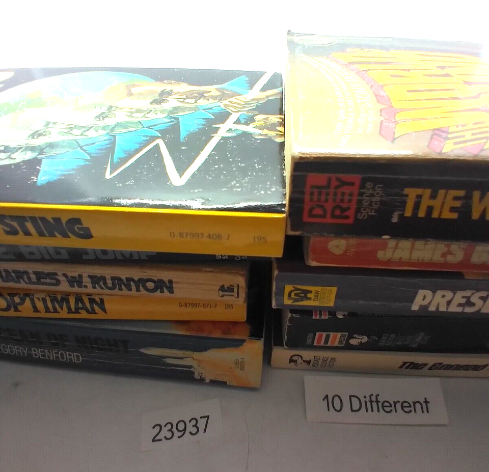 batch of 10 science fiction fantasy paperback booksnovels 23937 MR3