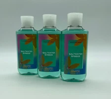 Bath & Body Works Shower Gel SALTWATER BREEZE SET OF 3 Bottles