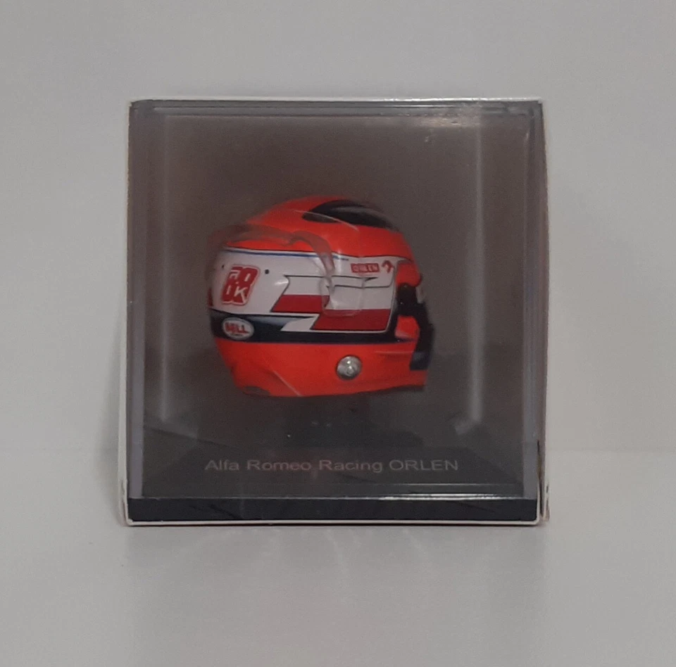 MODELLINO CASCO AUTO F1 1:8 SPARK ALFA ROMEO C39 FERRARI KUBICA 2020 MODELLISMO - Immagine 2 di 4