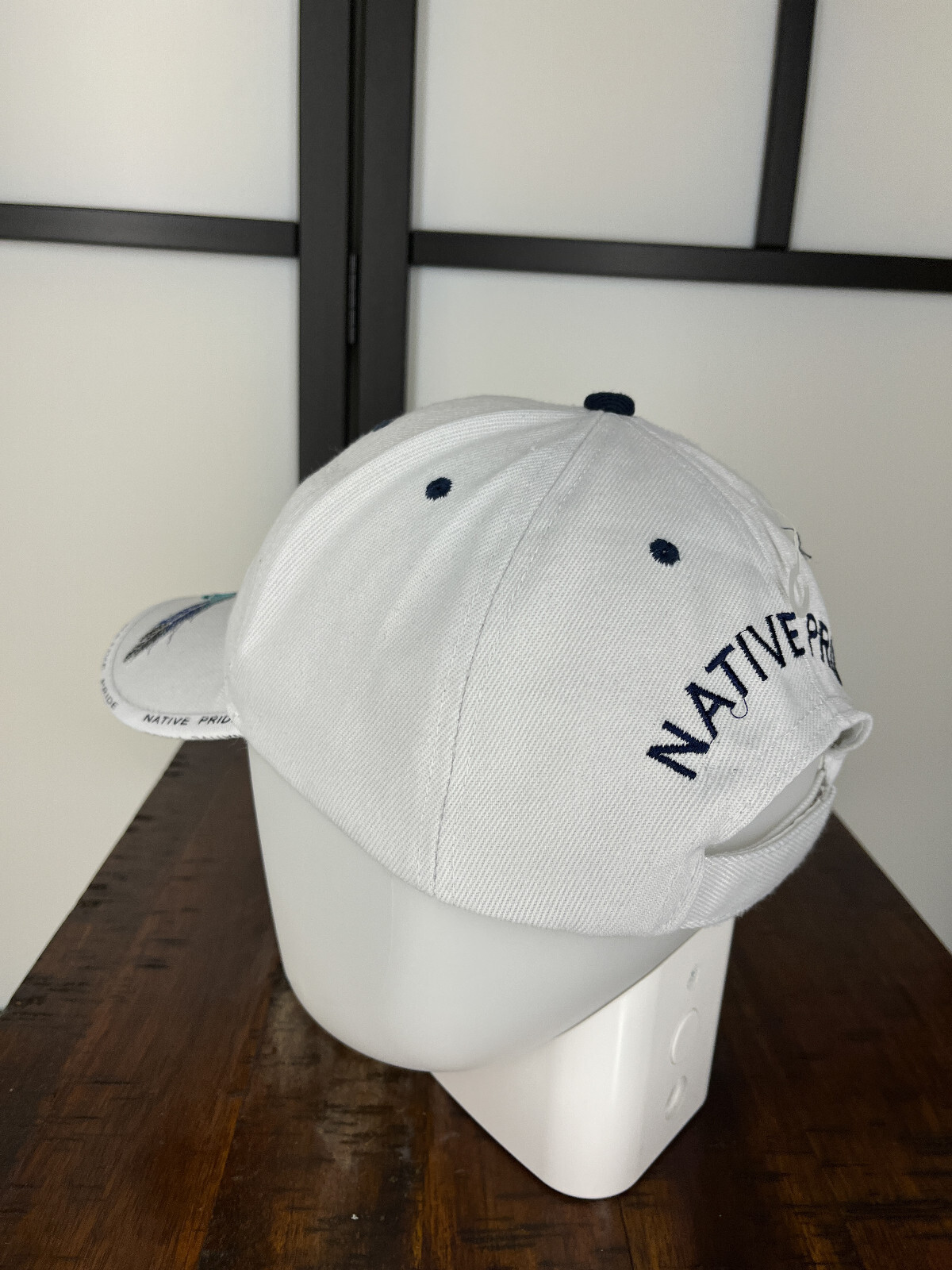 Native Pride Feather Hat Cap Strap Back Adult One… - image 5