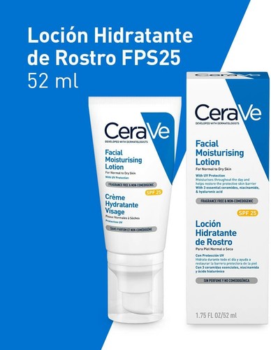 CERAVE Facial Moisturising Lotion SPF25 For Normal To Dry Skin 52ml - Picture 2 of 10