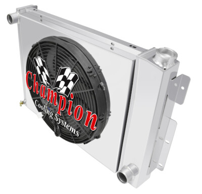 AL 3 Row Radiator,16'' Fan,Shroud for 1967-1969 Chevy Camaro Small Block (Manual)