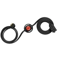 DEWENWILS 12 FT Extension Cord with Multiple Outlets 2-Prong 3 Outlets, 16/2C,