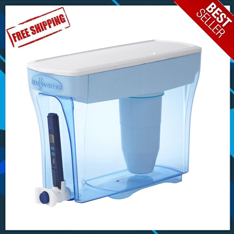 30 Cup Water Filtration Dispenser 5-Stage Filtration Portable Filtrate BPA Free