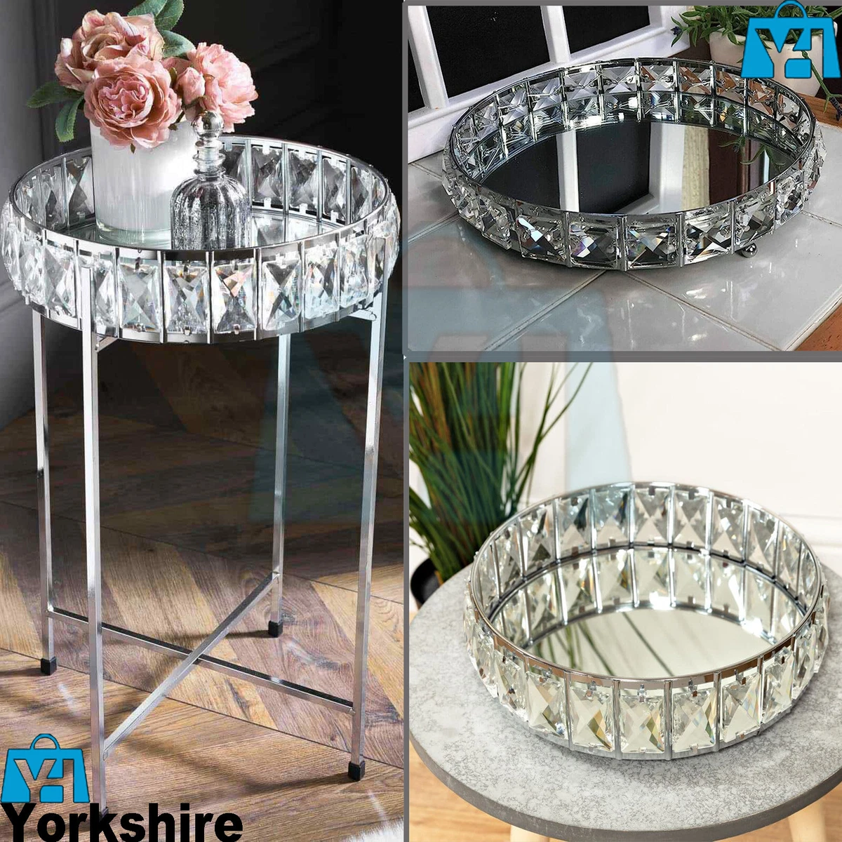 Crystal tray table deals
