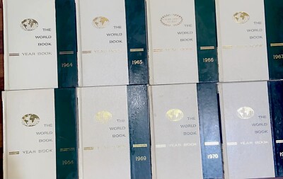 The World Book Encyclopedia Set Lot 8 Encyclopedia Yearbooks 1964