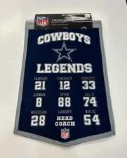 Dallas Cowboys NFL Football Winning Streak Embroidered Legends Traditions Banner