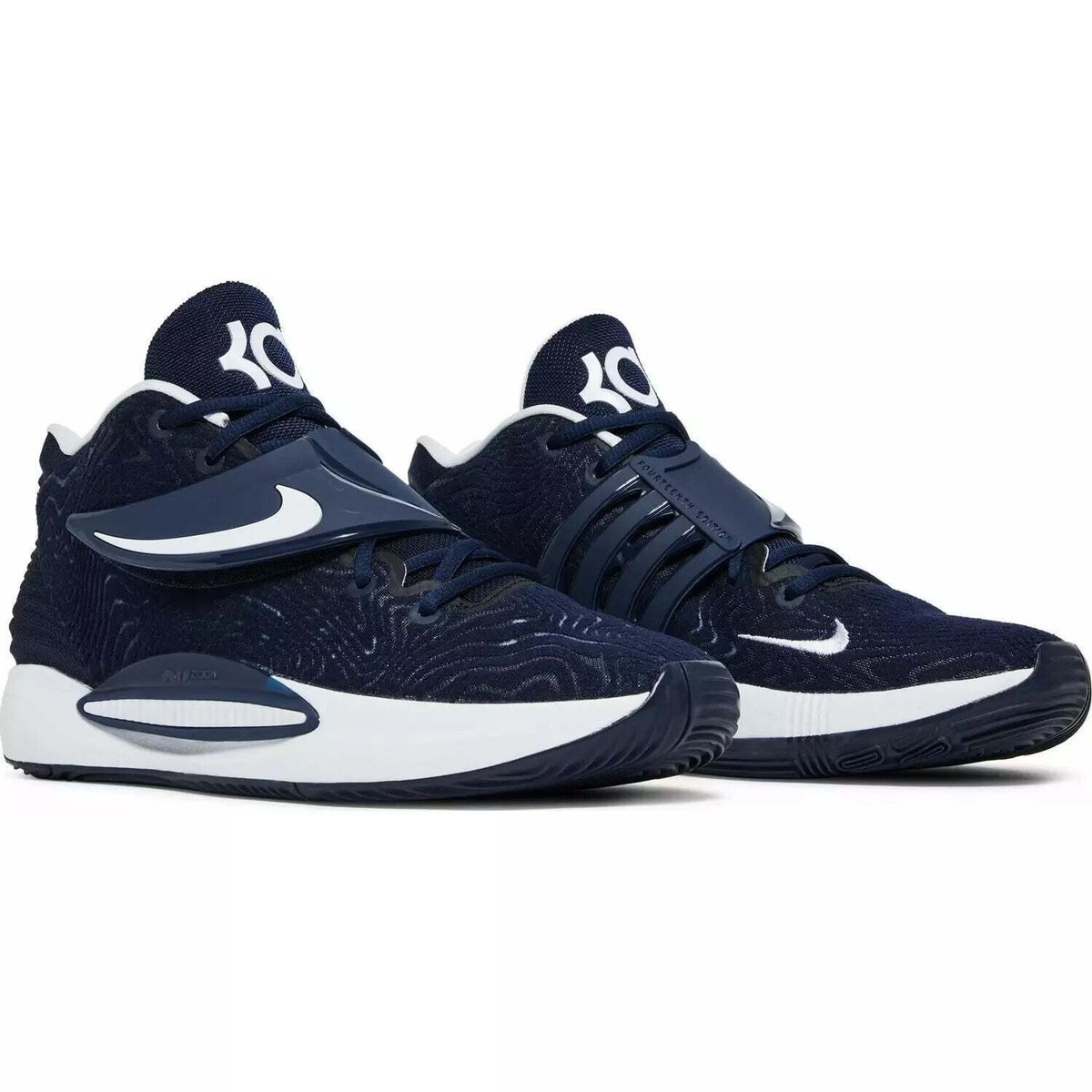 NEW Nike KD 14 Team Navy White BASKETBALL SHOES DA7850-401 SIZE