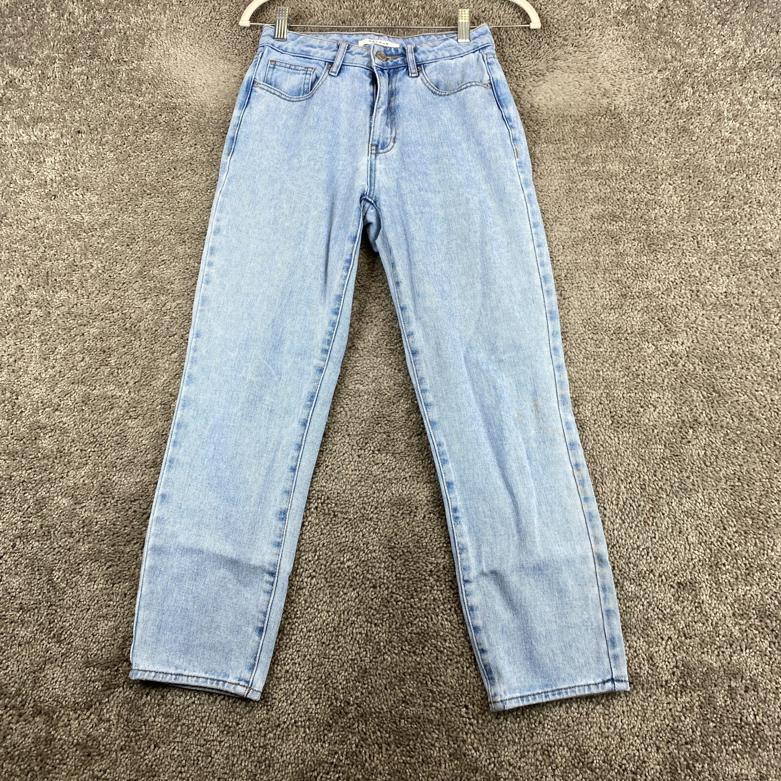 PacSun Cropped Denim Jeans Women's 24 Blue Mid Rise 5-Pocket Light