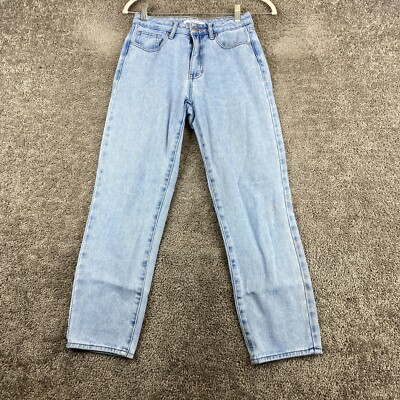 PacSun Cropped Denim Jeans Women's 24 Blue Mid Rise 5-Pocket