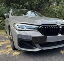 Front Bumper Tow Hook License Plate Tag Mount Bracket For Bmw 5-series 2021-2023