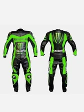 NEW MEN'S RACING 2 PIECE MOTORCYCLE MOTO GP BIKER LEATHER SUIT