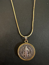 St. Benedict Medal Necklace  (Blessed by Priest)