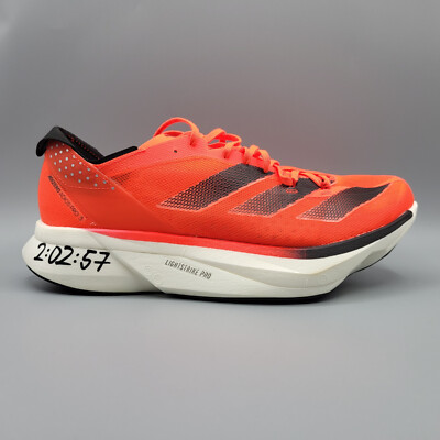Adidas Adios Pro 3 Solar Red/Black Running Shoes ID3634 Men's Size 11.5