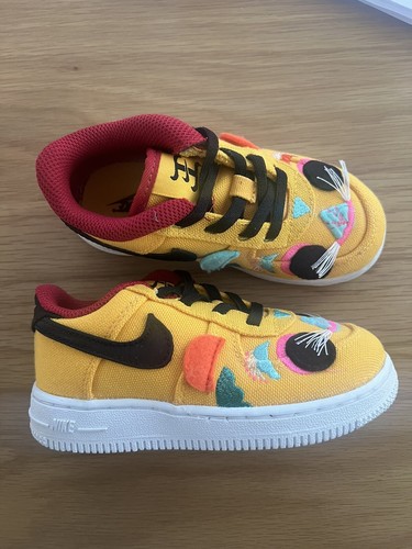 Nike Force 1 LV8 TD 'Chinese New Year' Toddler Shoes Sneakers DQ5072-602 Sz 9C - Picture 2 of 8