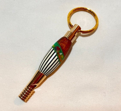 Hawaiian Koa wood whistle key ring by Dale Dennison nwot gift | eBay