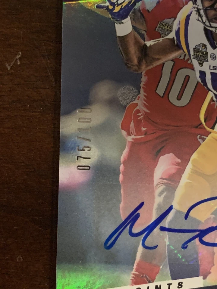 2017 Panini Prestige Xtra Points Purple MALACHI DUPRE Auto Autograph Rookie /100 - Image 3 of 3