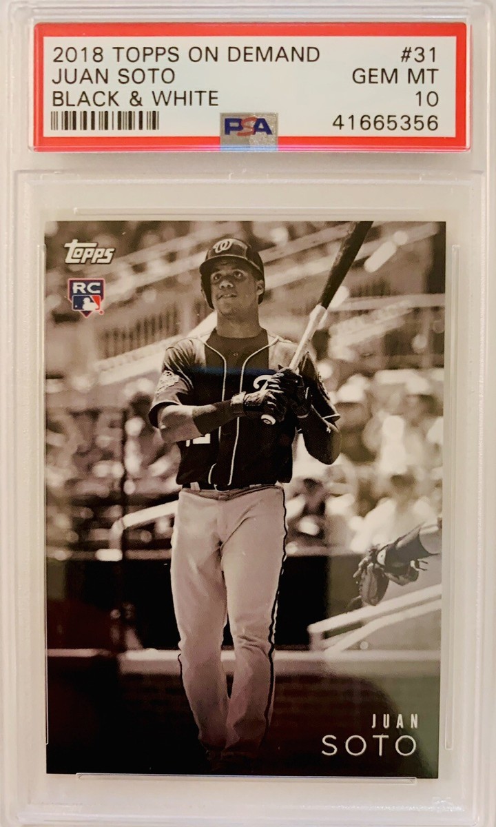 2018 Topps On Demand Juan Soto RC “Black & White” PSA 10 Limited