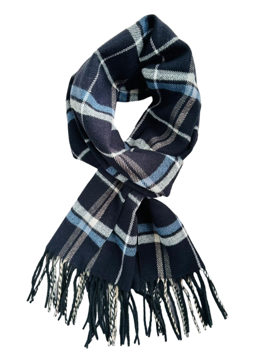 Mens Long Scarf Thick Warm Classical Cashmere like Knitted Neck Wrap