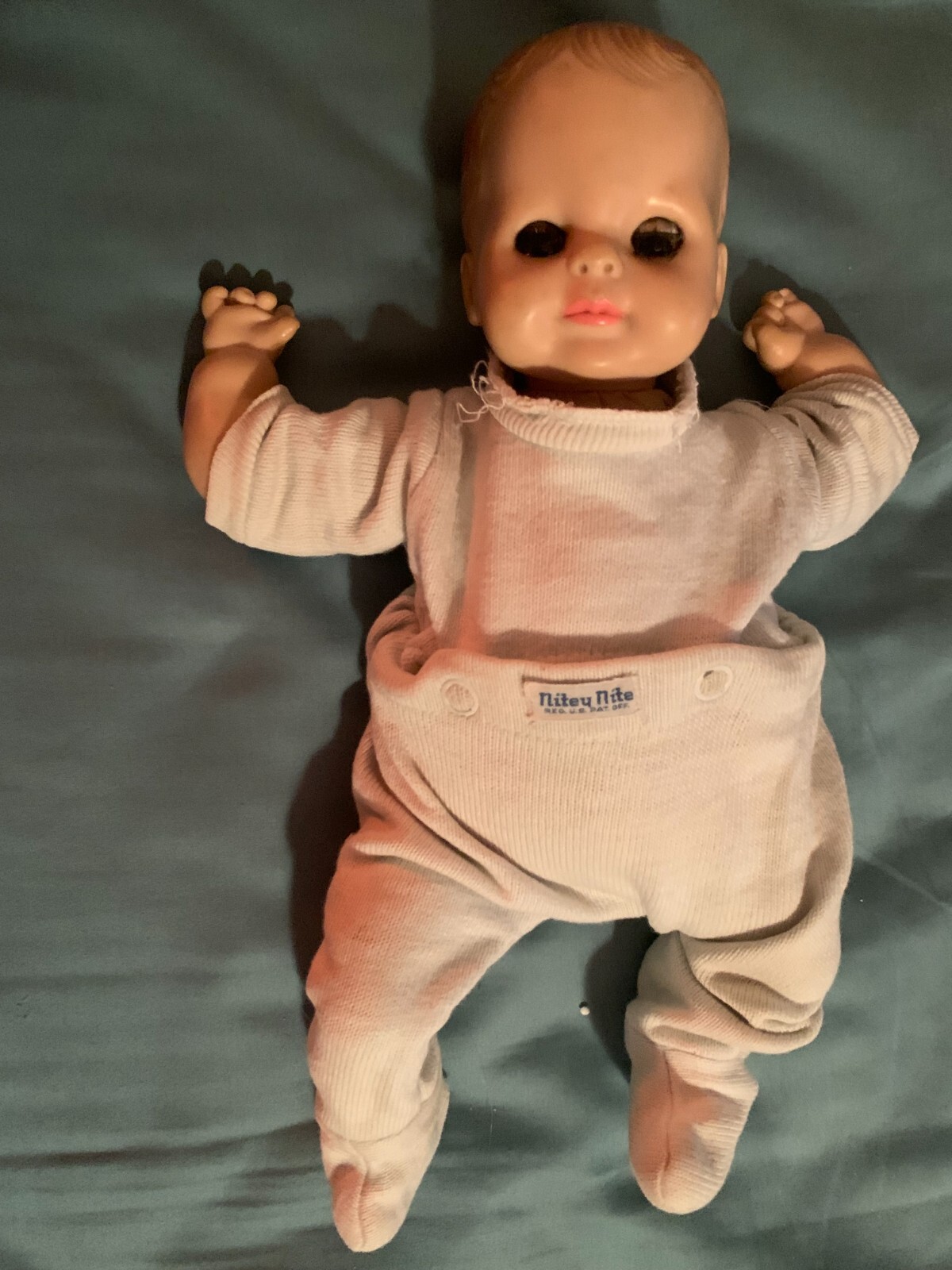 Vintage 1964 Vogue Baby Dear Doll Sleepy Blue Eyes Molded Hair Nitey