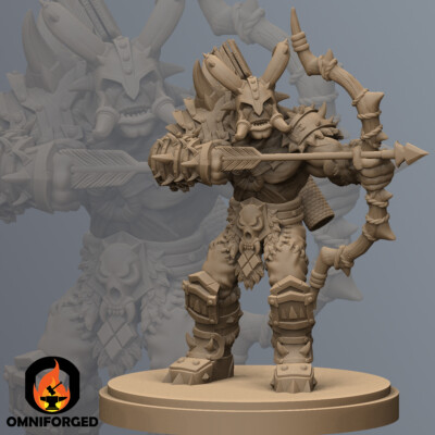 Mag'Har Orc Hunter Warcraft Miniature 3D Printed Figure