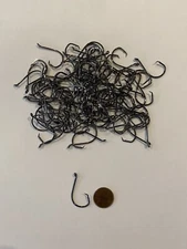 100 Circle Hooks,  2/0 Octopus Fishing Circle Hooks, Black