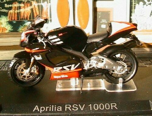Miniature Moto Aprilia 125 - Pilote Hector Barbera - Saison MotoGP 2004 - Échelle 1:24 - Occasion Avec Boîtier