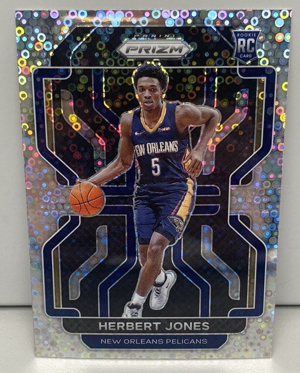 2021-22 Prizm Fast Break - Herbert Jones - Silver Disco Rookie - #329 Pelicans