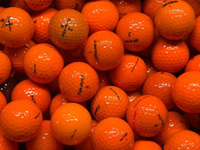 100 Orange Mix Lot Used Golf Balls AAAA Near Mint 4A