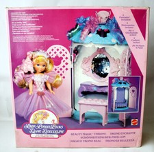 RARE VINTAGE 1988 LADY LOVELY LOCKS BEAUTY MAGIC THRONE PLAYSET MATTEL NEW 