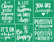 Christian Self Adhesive Silk Screen Printing Stencils Inspirational Word Stencil