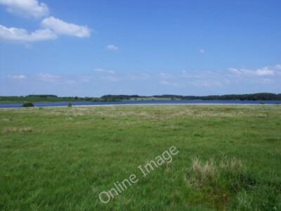Photo 6x4 Hillend Reservoir, southern shore Hillend/NS8267 A flat windy  c2011