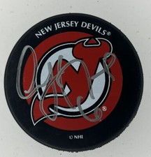 Andy Greene Signed Autographed New Jersey Devils Puck NHL Captain