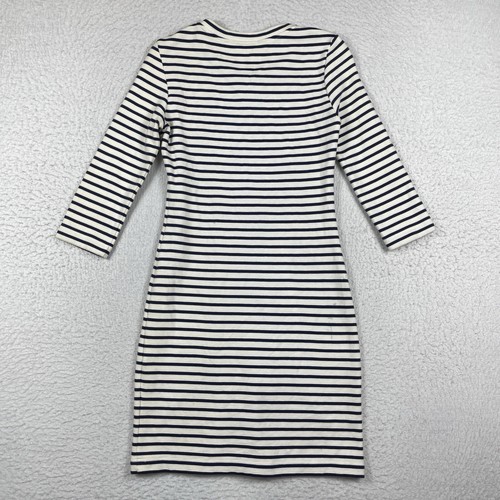 Lacoste Dress Womens 36 Blue White Stripes Pullover Beach Preppy Nautical Office - Picture 2 of 14