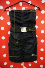 Celyn B. Elisabetta Franchi XS Straplees little black dress passepartout stretch