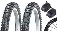 ASC 2 Fahrradreifen MTB Reifen 14 X 2.125 Mit Schrader SchläUchen Schwarz