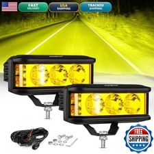 Auxbeam R5 Series 5 Inch Side Shooter LED Off Road Light Bar, Yellow Beam