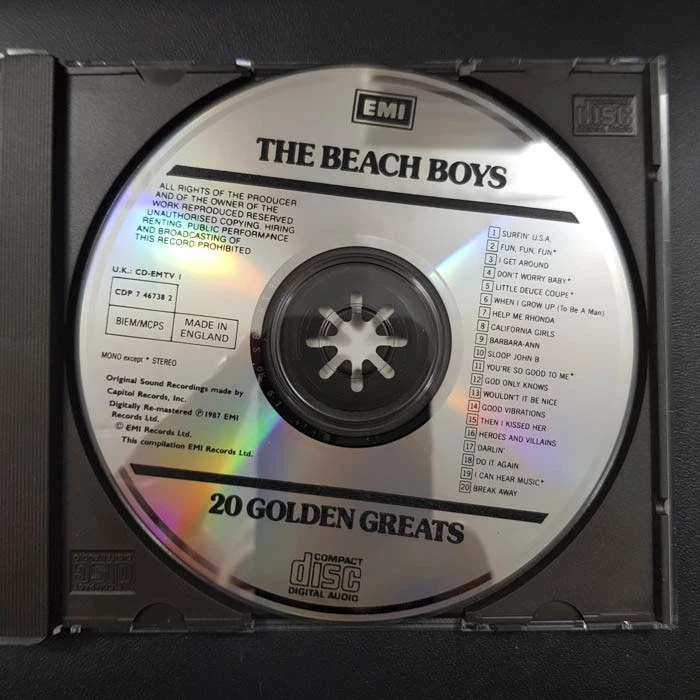 BEACH BOYS 20 golden greats ENGLAND EX/EX (CD Album, Pop, EMI) - Bild 3 von 4