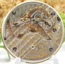 Antique Pocket watch movement Hamilton RR grade 940 18S 21 jewel OF circa 1907