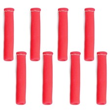 8Pcs Red Spark Plug Wire Sheath Wire Boots Sleeve Heat Shield Cover For SBC BBC;