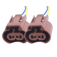 9006 Headlight Plug Female Adapters Connector Wiring Harness Sockets Wire