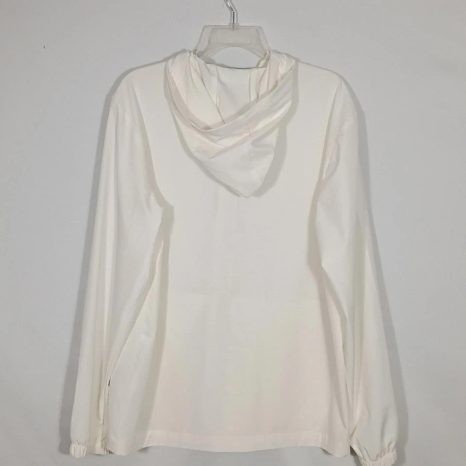 NWT Spyder White Stretch Woven Jacket with Black Zipper Mens Size Medium - Image 4 of 4